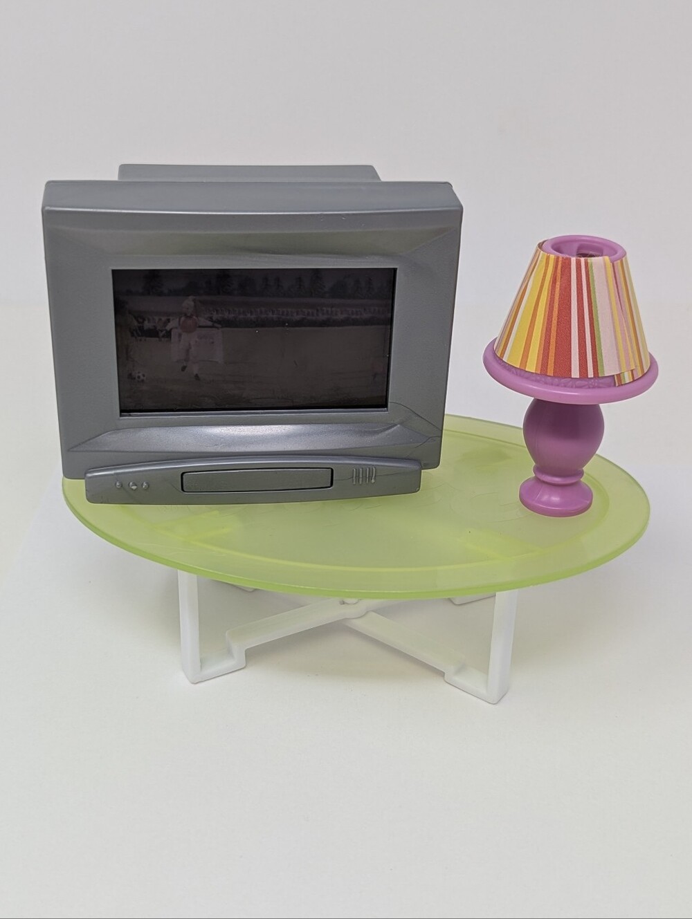Barbie TV Lamp Coffee Table Doll Furniture